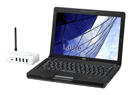 NEC LaVie C и J - ноутбуки с поддержкой Wireless USB и Blu-ray