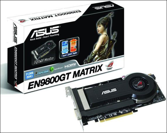 ASUS добавила GeForce 9800 GT в серию R.O.G. MATRIX