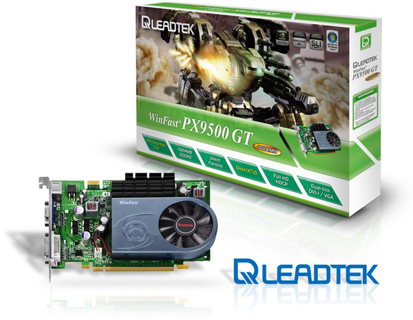 Leadtek увеличила видеопамять GeForce 9500 GT до 1 Гб