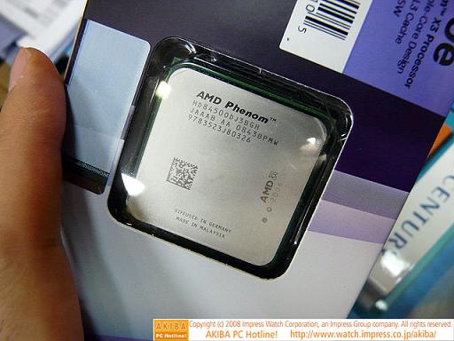 Первый 65-Вт AMD Phenom X3 поступил в продажу