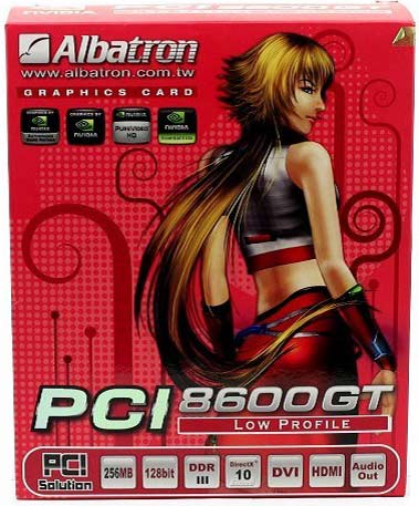 Albatron PCI GeForce 8600GT – назад в будущее