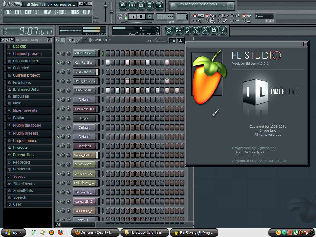 Fl studio как сохранить проект. Триал версия фл студио. Image-line FL Studio 9. Программа FL Studio. Фл студио 10.